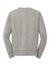 New Era NEA501 Mens Sueded French Terry Crewneck Sweatshirt Light Graphite Grey Twist Flat Back