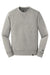 New Era NEA501 Mens Sueded French Terry Crewneck Sweatshirt Light Graphite Grey Twist Flat Front