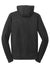New Era NEA502 Mens Sueded French Terry Full Zip Hooded Sweatshirt Hoodie w/ Pockets Black Flat Back