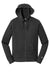 New Era NEA502 Mens Sueded French Terry Full Zip Hooded Sweatshirt Hoodie w/ Pockets Black Flat Front