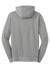 New Era NEA511 Mens Fleece Full Zip Hooded Sweatshirt Hoodie w/ Pockets Heather Shadow Grey Flat Back