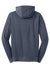 New Era NEA511 Mens Fleece Full Zip Hooded Sweatshirt Hoodie w/ Pockets Heather Navy Blue Flat Back