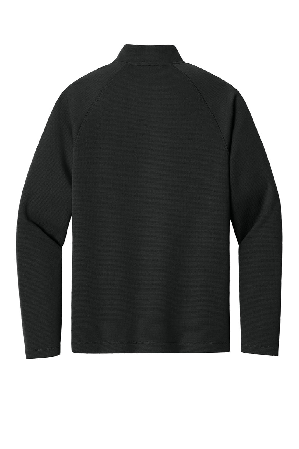 New Era NEA515 Mens Stand Out 1/4 Zip Sweatshirt Black Flat Back