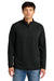 New Era NEA515 Mens Stand Out 1/4 Zip Sweatshirt Black Model Front