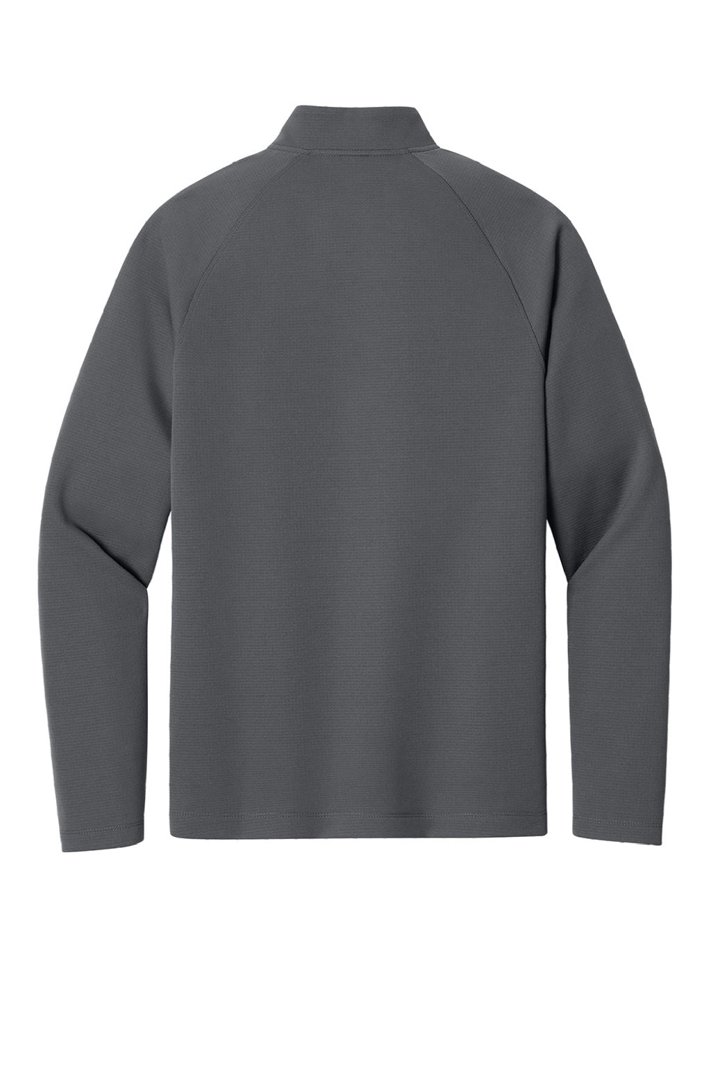 New Era NEA515 Mens Stand Out 1/4 Zip Sweatshirt Graphite Grey Flat Back