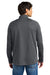 New Era NEA515 Mens Stand Out 1/4 Zip Sweatshirt Graphite Grey Model Back