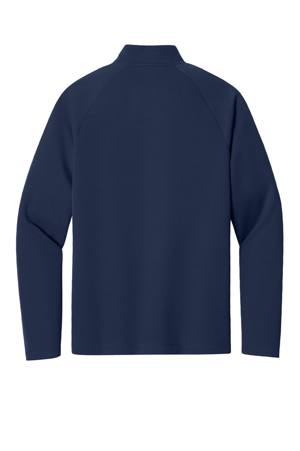 New Era NEA515 Mens Stand Out 1/4 Zip Sweatshirt True Navy Blue Flat Back