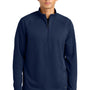 New Era Mens Stand Out 1/4 Zip Sweatshirt - True Navy Blue - COMING SOON
