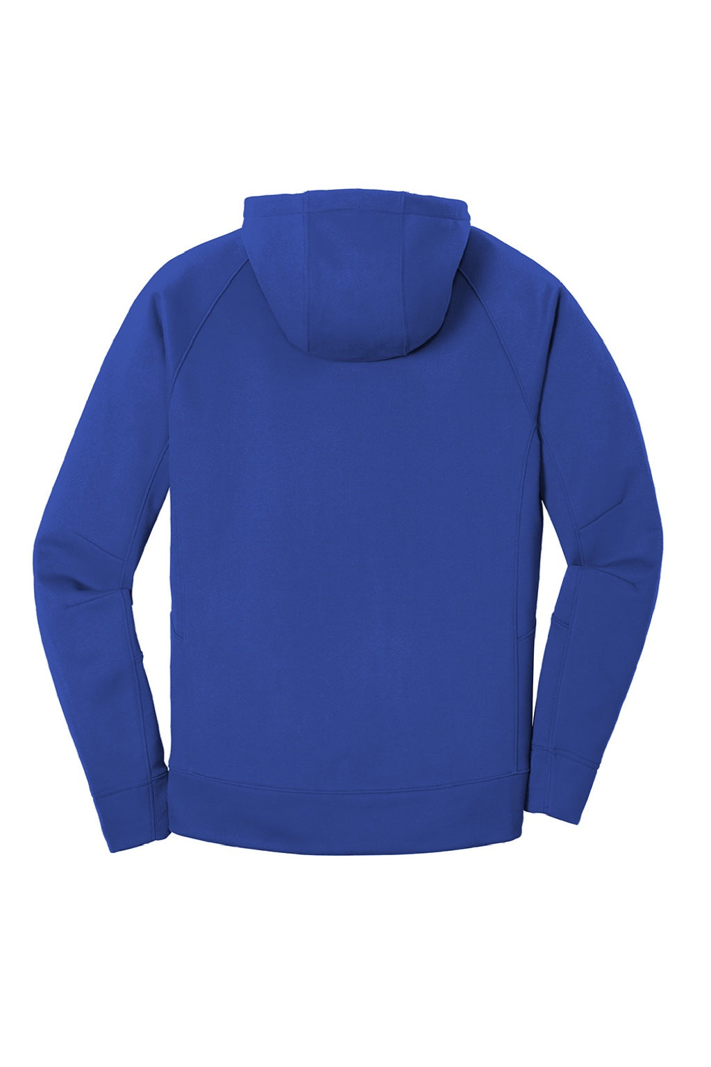 New Era NEA520 Mens Venue Fleece Moisture Wicking Hooded Sweatshirt Hoodie w/ Pockets Royal Blue Flat Back