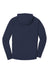 New Era NEA520 Mens Venue Fleece Moisture Wicking Hooded Sweatshirt Hoodie w/ Pockets Navy Blue Flat Back