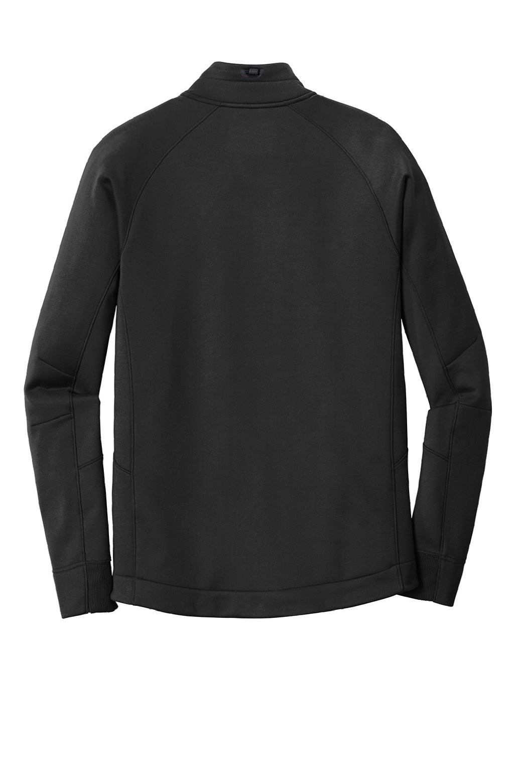 New Era NEA523 Mens Venue Moisture Wicking Fleece 1/4 Zip Sweatshirt w/ Pockets Black Flat Back