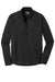 New Era NEA523 Mens Venue Moisture Wicking Fleece 1/4 Zip Sweatshirt w/ Pockets Black Flat Front