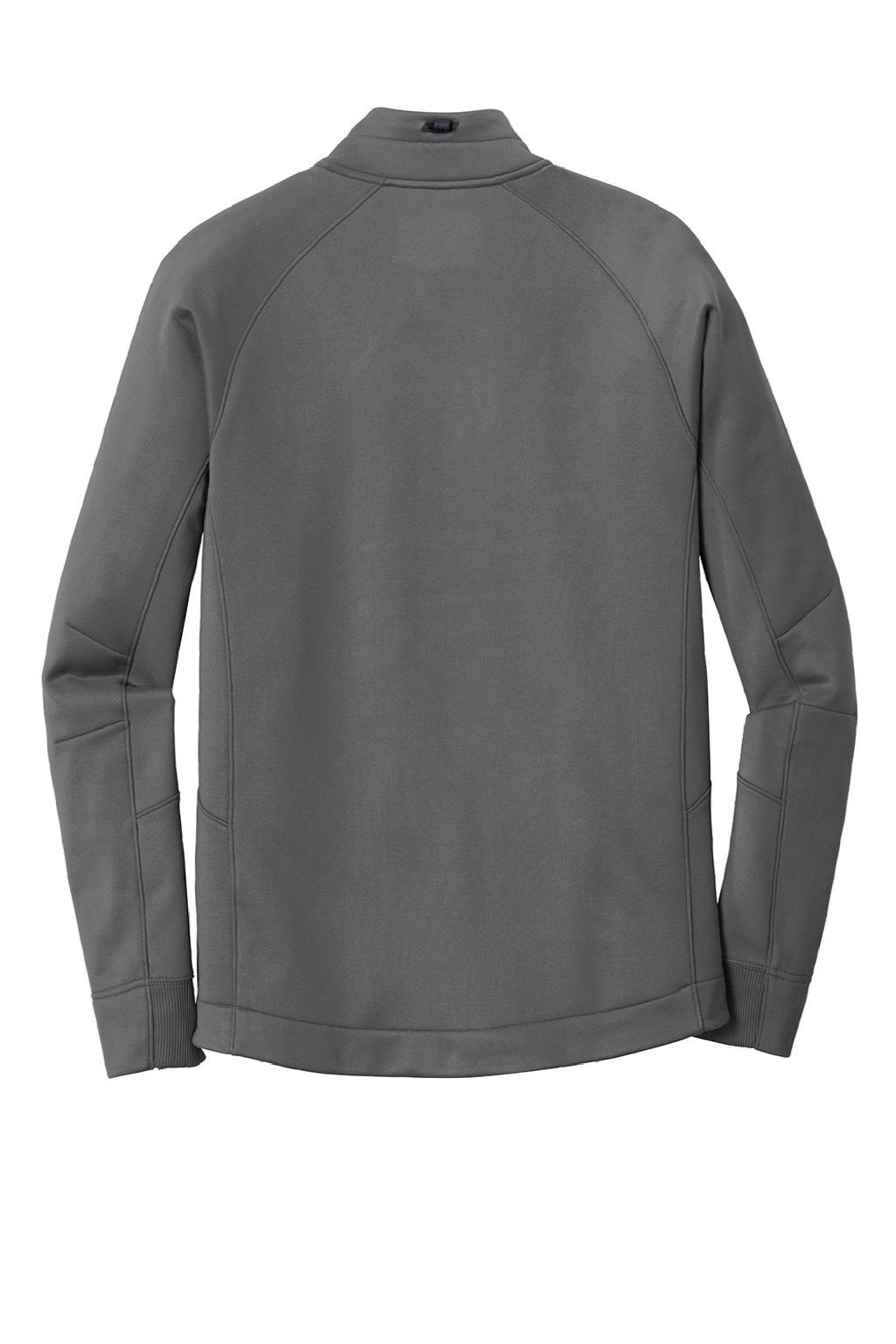 New Era NEA523 Mens Venue Moisture Wicking Fleece 1/4 Zip Sweatshirt w/ Pockets Graphite Grey Flat Back