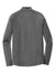 New Era NEA523 Mens Venue Moisture Wicking Fleece 1/4 Zip Sweatshirt w/ Pockets Graphite Grey Flat Back