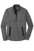 New Era NEA523 Mens Venue Moisture Wicking Fleece 1/4 Zip Sweatshirt w/ Pockets Graphite Grey Flat Front
