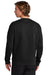 New Era NEA527 Mens Heritage Fleece Crewneck Sweatshirt w/ Pocket Black Model Back