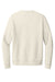 New Era NEA527 Mens Heritage Fleece Crewneck Sweatshirt w/ Pocket Soft Beige Flat Back