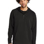 New Era Mens STS 1/4 Zip Hooded Sweatshirt Hoodie w/ Pouch Pocket - Black
