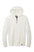 New Era NEA541 Mens STS 1/4 Zip Hooded Sweatshirt Hoodie w/ Pouch Pocket Fan White Flat Front