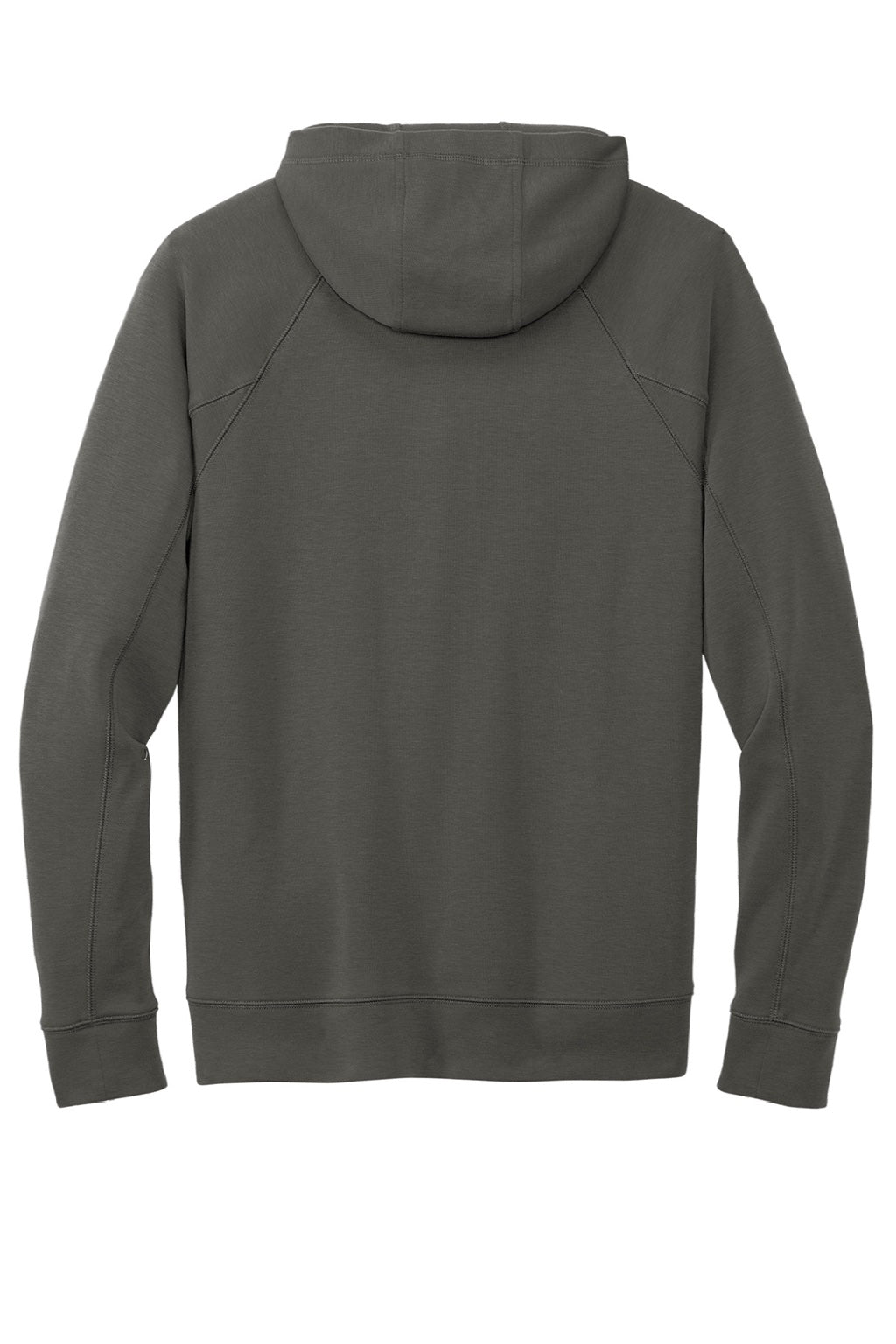 New Era NEA541 Mens STS 1/4 Zip Hooded Sweatshirt Hoodie w/ Pouch Pocket Graphite Grey Flat Back