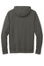 New Era NEA541 Mens STS 1/4 Zip Hooded Sweatshirt Hoodie w/ Pouch Pocket Graphite Grey Flat Back