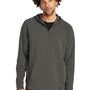 New Era Mens STS 1/4 Zip Hooded Sweatshirt Hoodie w/ Pouch Pocket - Graphite Grey