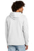 New Era NEA550 Mens Comeback Fleece Hooded Sweatshirt Hoodie w/ Pouch Pocket Ash Grey Model Back