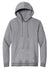 New Era NEA550 Mens Comeback Fleece Hooded Sweatshirt Hoodie w/ Pouch Pocket Heather Grey/Heather Dark Grey Flat Front