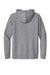 New Era NEA550 Mens Comeback Fleece Hooded Sweatshirt Hoodie w/ Pouch Pocket Heather Grey Flat Back