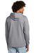 New Era NEA550 Mens Comeback Fleece Hooded Sweatshirt Hoodie w/ Pouch Pocket Heather Grey Model Back