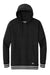 New Era NEA550 Mens Comeback Fleece Hooded Sweatshirt Hoodie w/ Pouch Pocket Black/Heather Grey Flat Front