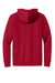 New Era NEA550 Mens Comeback Fleece Hooded Sweatshirt Hoodie w/ Pouch Pocket Crimson Red Flat Back