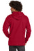 New Era NEA550 Mens Comeback Fleece Hooded Sweatshirt Hoodie w/ Pouch Pocket Crimson Red Model Back