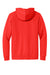 New Era NEA550 Mens Comeback Fleece Hooded Sweatshirt Hoodie w/ Pouch Pocket Deep Orange Flat Back