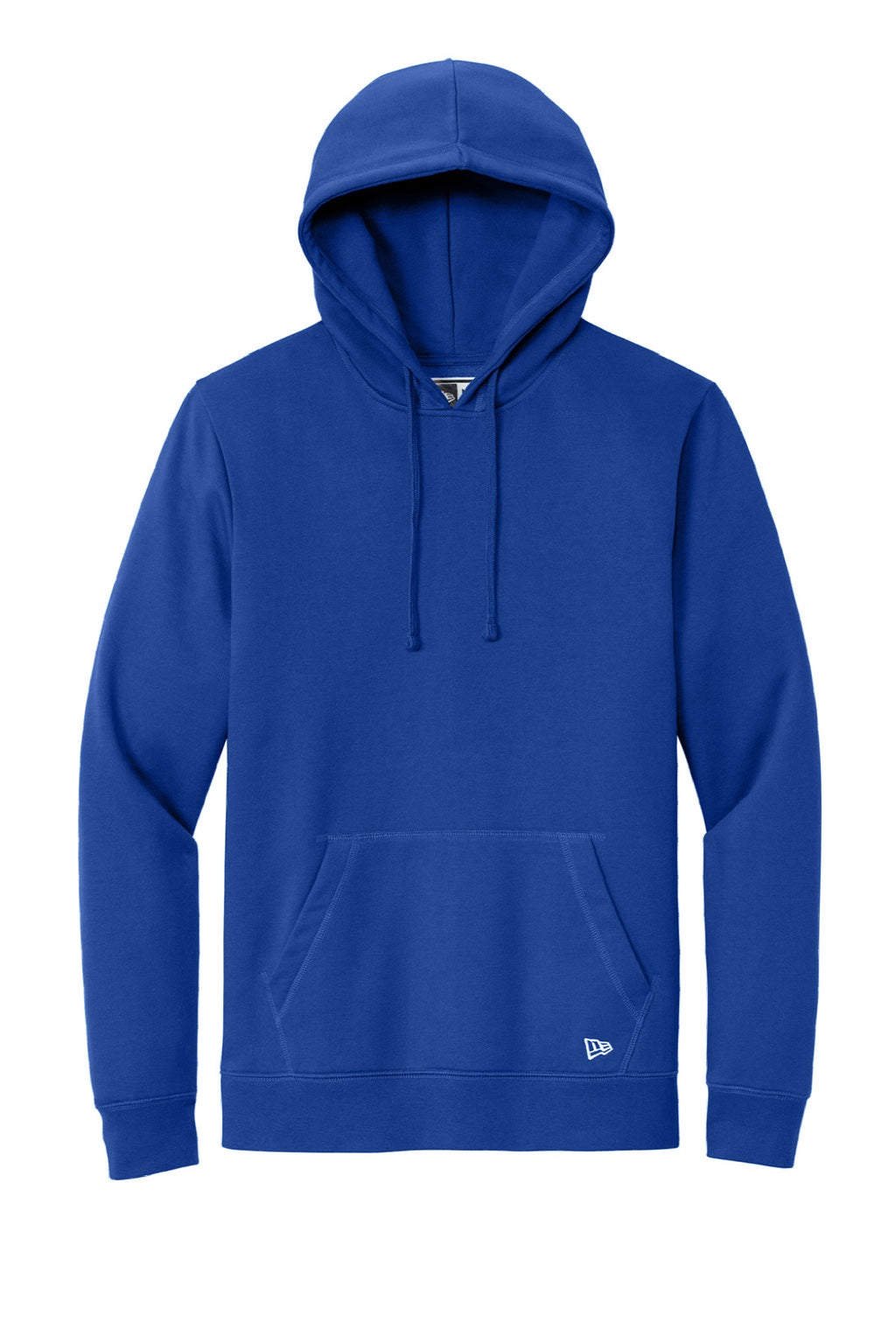 New Era NEA550 Mens Comeback Fleece Hooded Sweatshirt Hoodie w/ Pouch Pocket Royal Blue Flat Front