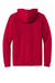 New Era NEA550 Mens Comeback Fleece Hooded Sweatshirt Hoodie w/ Pouch Pocket Scarlet Red Flat Back