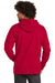 New Era NEA550 Mens Comeback Fleece Hooded Sweatshirt Hoodie w/ Pouch Pocket Scarlet Red Model Back