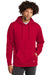 New Era NEA550 Mens Comeback Fleece Hooded Sweatshirt Hoodie w/ Pouch Pocket Scarlet Red Model Front
