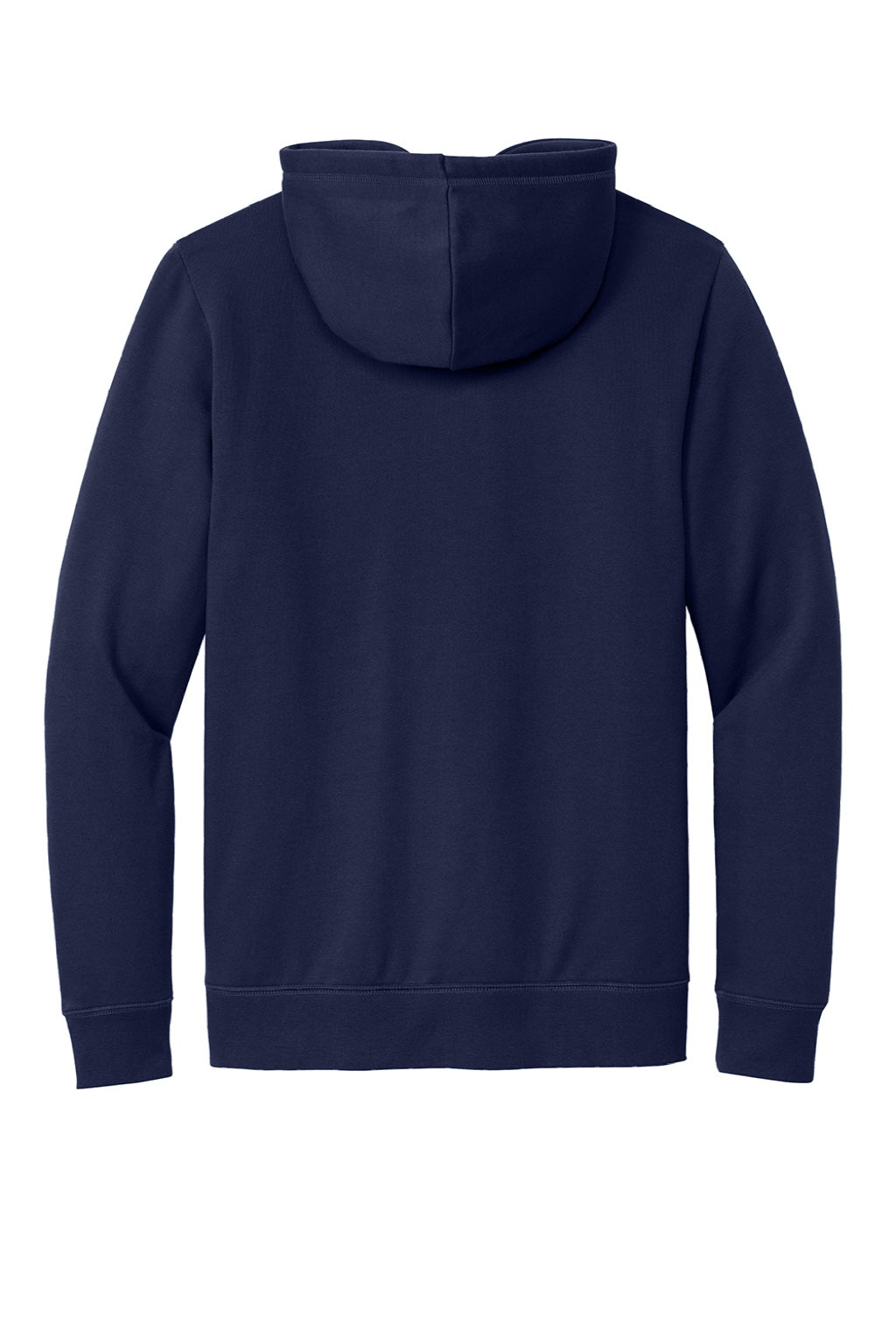 New Era NEA550 Mens Comeback Fleece Hooded Sweatshirt Hoodie w/ Pouch Pocket True Navy Blue Flat Back