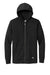 New Era NEA551 Mens Comeback Fleece Full Zip Hooded Sweatshirt Hoodie w/ Pockets Black Flat Front