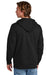 New Era NEA551 Mens Comeback Fleece Full Zip Hooded Sweatshirt Hoodie w/ Pockets Black Model Back