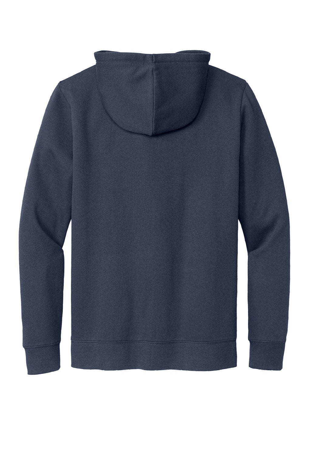 New Era NEA551 Mens Comeback Fleece Full Zip Hooded Sweatshirt Hoodie w/ Pockets True Navy Blue Flat Back