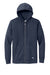 New Era NEA551 Mens Comeback Fleece Full Zip Hooded Sweatshirt Hoodie w/ Pockets True Navy Blue Flat Front
