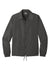New Era NEA601 Mens Water Resistant Snap Down Coach's Jacket Graphite Grey Flat Front