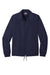 New Era NEA601 Mens Water Resistant Snap Down Coach's Jacket True Navy Blue Flat Front