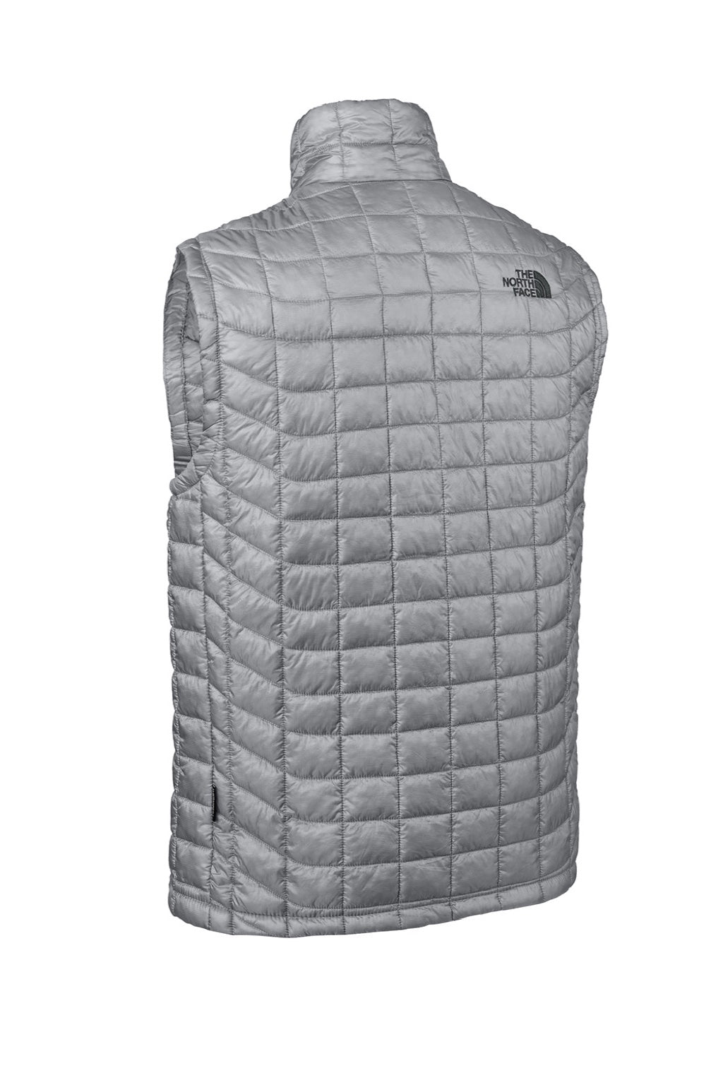 The North Face NF0A3LHD Mens ThermoBall Trekker Water Resistant Full Zip Vest Mid Grey Flat Back