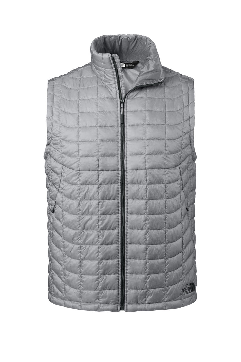 The North Face NF0A3LHD Mens ThermoBall Trekker Water Resistant Full Zip Vest Mid Grey Flat Front