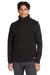The North Face NF0A47FA Mens Sweater Fleece Full Zip Vest Heather Black Model Front