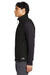 The North Face NF0A47FA Mens Sweater Fleece Full Zip Vest Heather Black Model Side