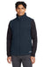 The North Face NF0A47FA Mens Sweater Fleece Full Zip Vest Heather Urban Navy Blue Model Front